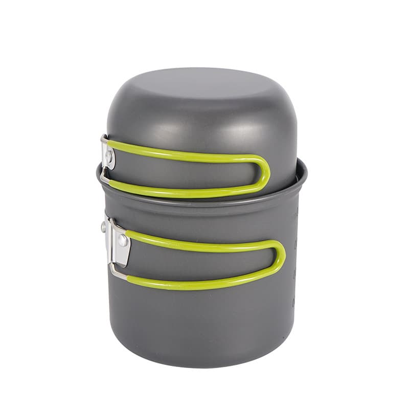 Outdoor DS-101 pot set for 1-2 people camping set single person portable mountaineering travel backpack picnic non-stick pot