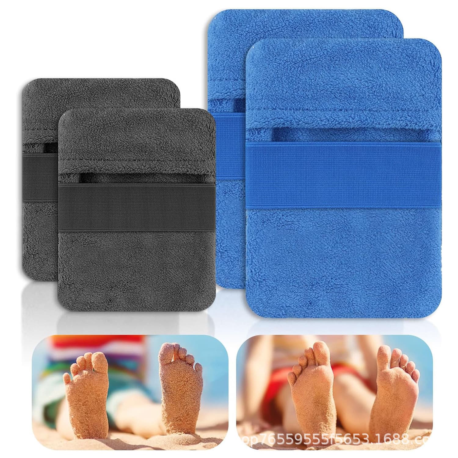 Cross-Border Outdoor Beach Sand Removal Bag Soft Wiping Bag Beach Cleaner Vacation Camping Essentials Cleaning Soft