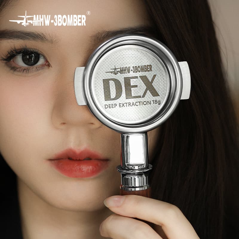 MHW-3BOMBER DEX Precision Portafilter Basket 58mm Espresso Machine Extraction Handle Accessory 18/20g