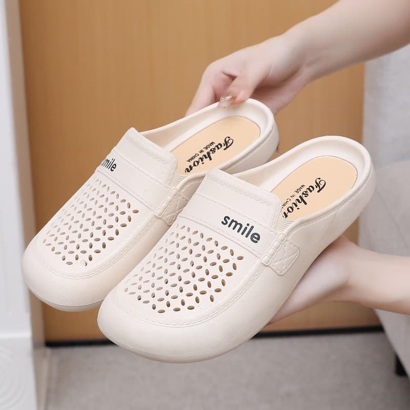 Drop Shipping Free Shipping Baotou Shoes Women Waterproof Anti-Slip Summer Ladies Beach Sandals Slippers Outdoor Work Clogs