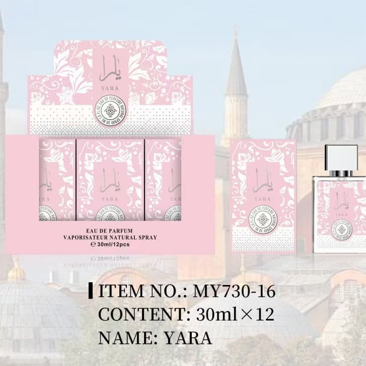 Women's Perfume YARA White Q Version Big Brand Perfume 30ml Middle Eastern Arabic Perfume Dubai Cross-Border Perfume