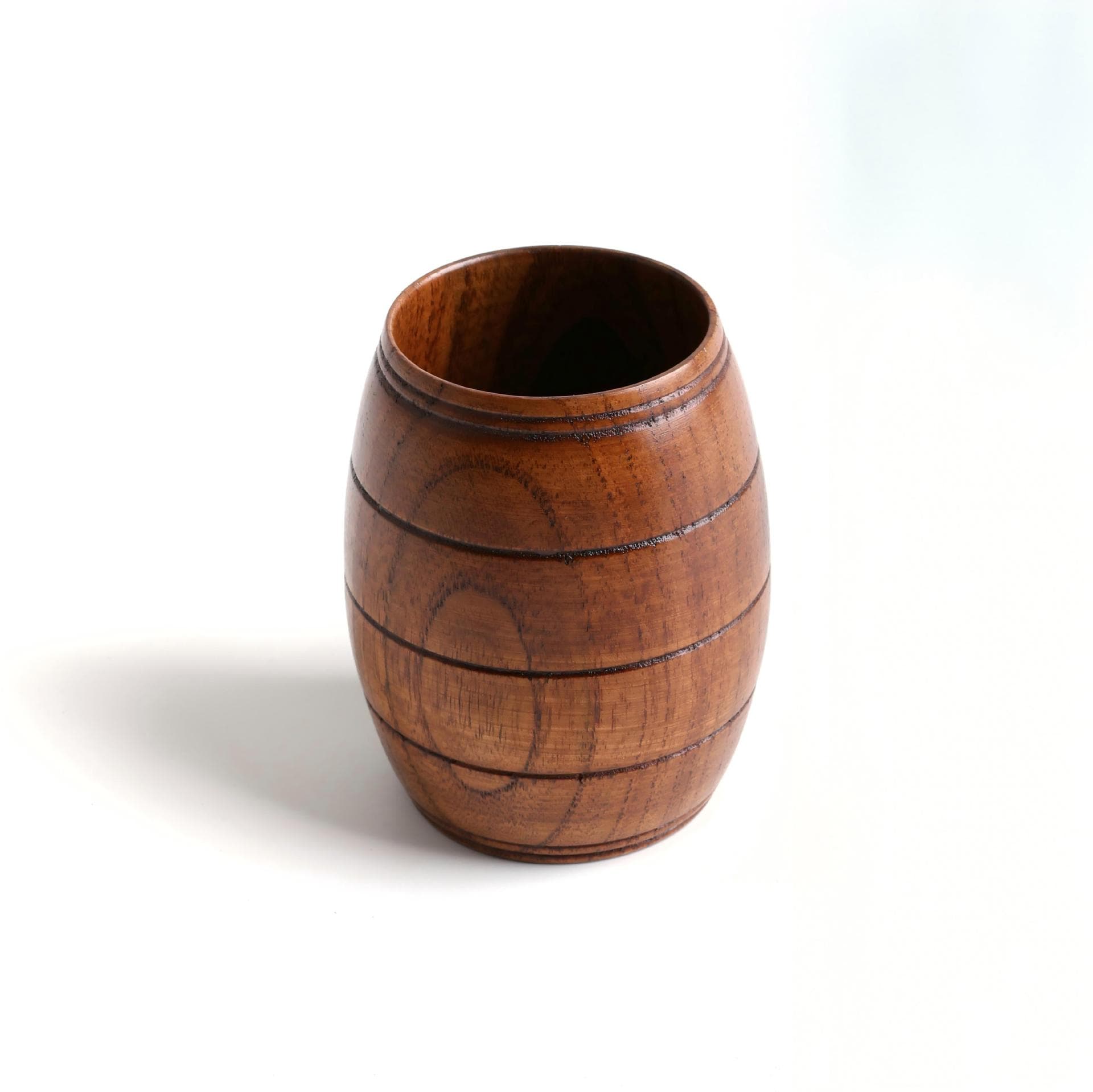 He Shi Home Furnishing Wood Cup Wine Glass Water Cup Jujube Wood Big Belly Cup Beer Cup Solid Wood Tea Cup Beer Barrel Smell Cup