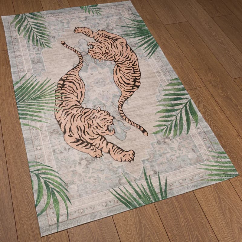 Cross-border American Leopard Imitation Cashmere Floor Mat Living Room Dirty Resistant Sofa Blanket Bedroom Easy Care Wear-Resistant Bedside Blanket Wholesale