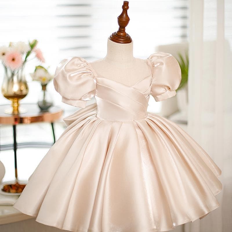 One-year-old baby girl birthday party princess dress girl light luxury dress host piano performance dress flower girl tutu skirt