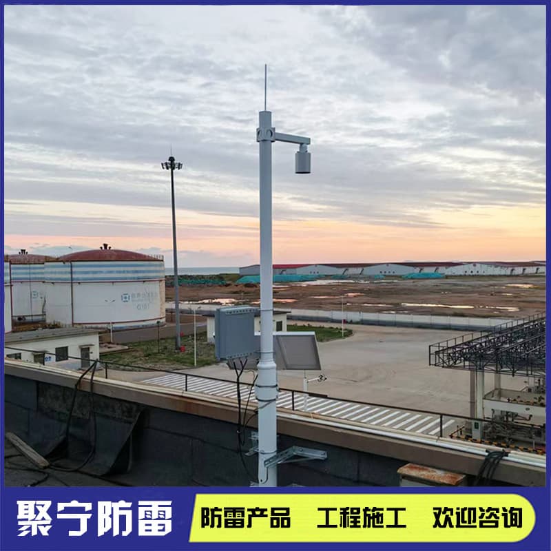 Solar wireless transmission lightning monitoring system meteorological six-element monitoring can provide installation services