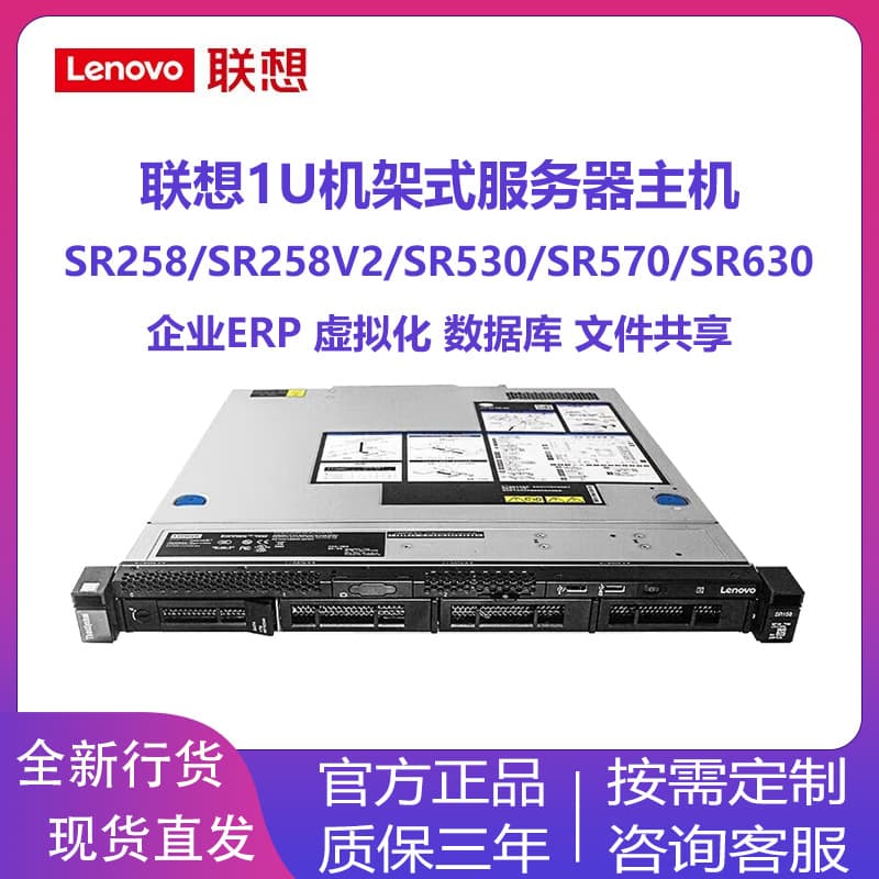Compatible with Lenovo ThinkServer SR258 1U Rack-mounted Mail ERP Print Server