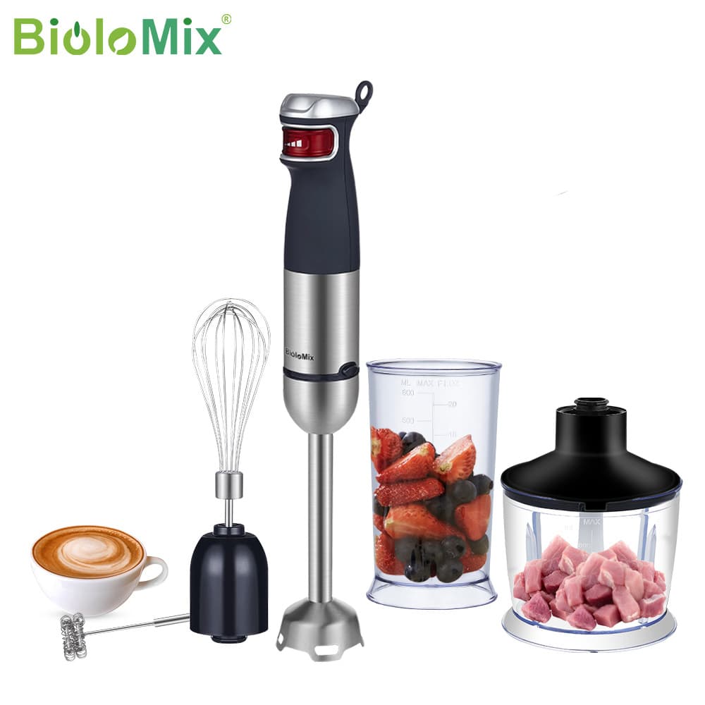New Cross-Border 5-in-1 Hand Blender High-Power Immersion Blender Stick Blender Homogenizer Hand Blender