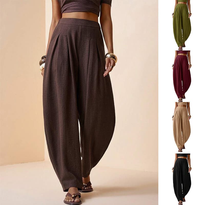 Cross-border Europe and America Amazon Bloomers Summer Women's Casual Pants Carrot Pants Granny Pants Foreign Trade Small Foot Pants Women