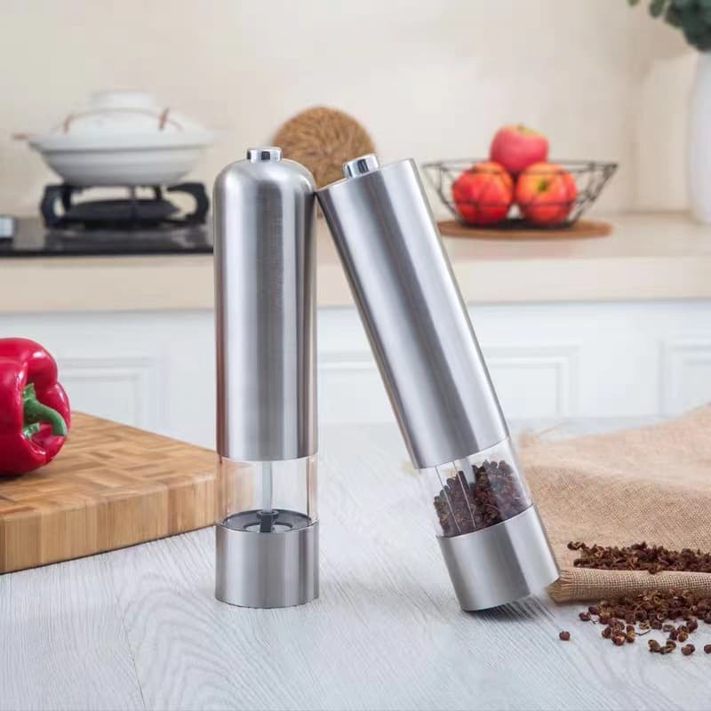 Electric Pepper Grinder for Home Use, Kitchen Crushing Bottle, Stainless Steel Fresh Grinding Wholesale and Retail