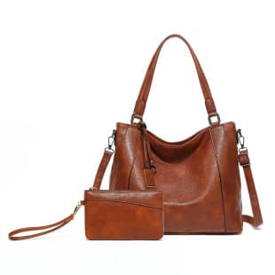 Handheld 2026 Spring Summer New Women's Bag Foreign Trade Mother-Child Bag European American Fashion Crossbody Large Capacity Bag Soft Leather Wander Bag