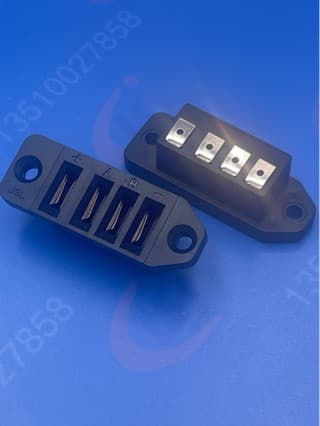 High-current lithium battery connector, new energy charging female socket 4P core, electric vehicle high-current connector