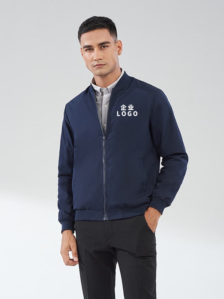 Flight jacket custom printing logo text spring/autumn workwear unisex baseball jacket coat embroidery clothing work uniform order