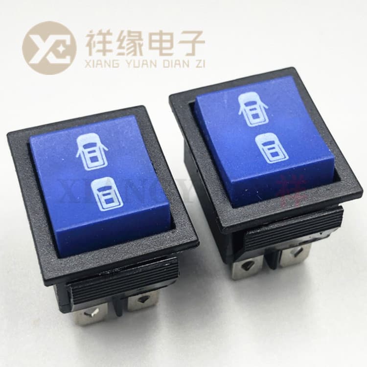 Factory Supply KCD4 Rocker Switch 3-Position 6-Pin 16A Children's Car Switch with Car Logo Graphic Rocker Switch Electrical