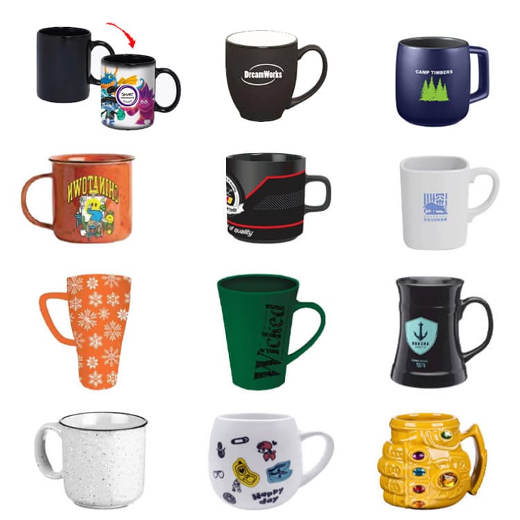 Sublimation Ceramic Mug Exquisite Creative Coffee Mug Color-Changing Cup Factory Direct Quality Guaranteed Advertising Cup Coating