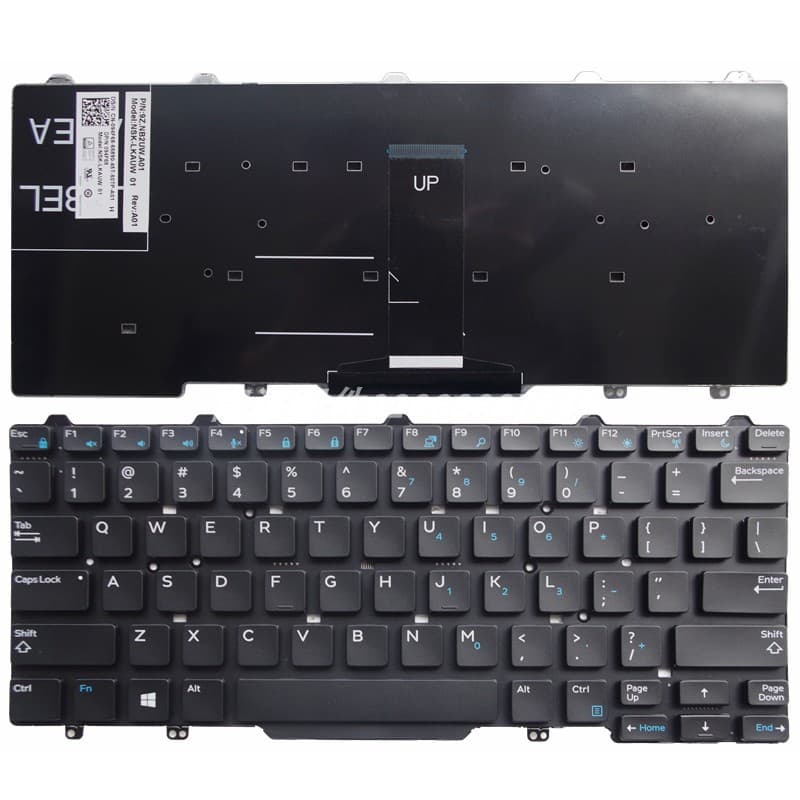 US layout for Dell Latitude 3340, E5450, E7450 laptop keyboards