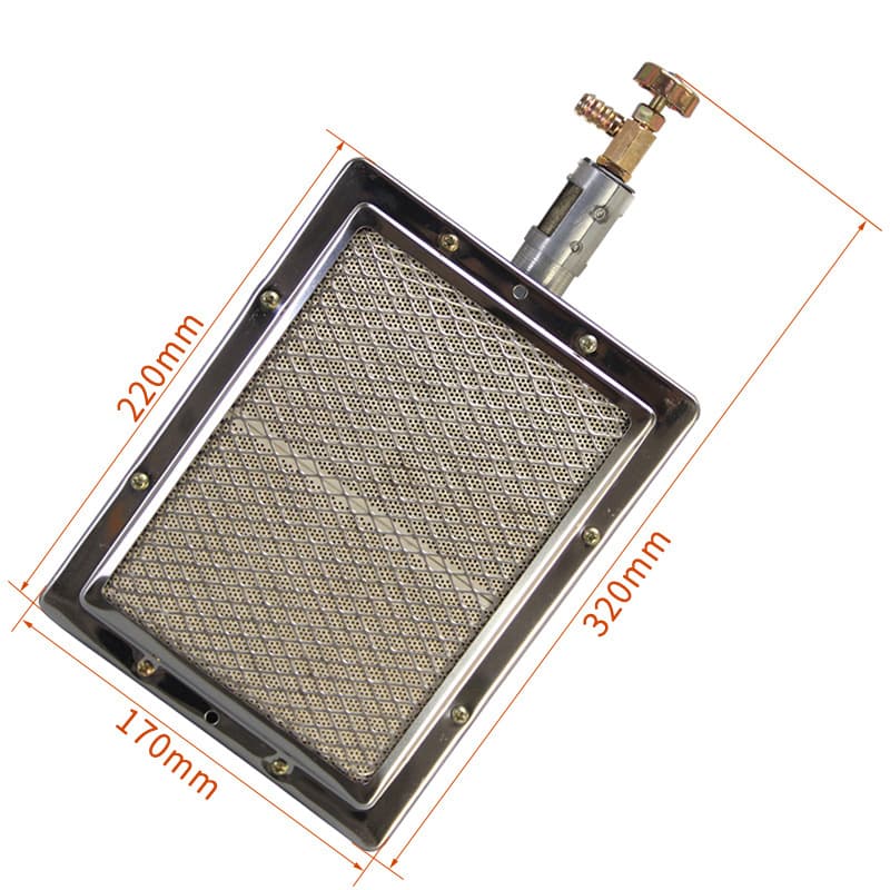 Infrared stove head for meat, rice, and grilling; gas stove burner; heating element; oven/grill grill accessories