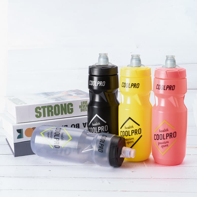 Cycling Water Bottle Mountain Bike Outdoor Riding Plastic Cup Portable Squeeze Anti-Leak Sports Water Bottle