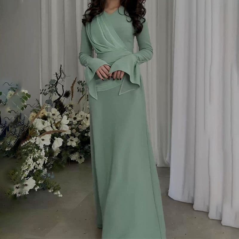 2024 Spring/Summer New Cross-border Women's Fashion Independent Site eBay Elegant Casual Intellectual Evening Dress