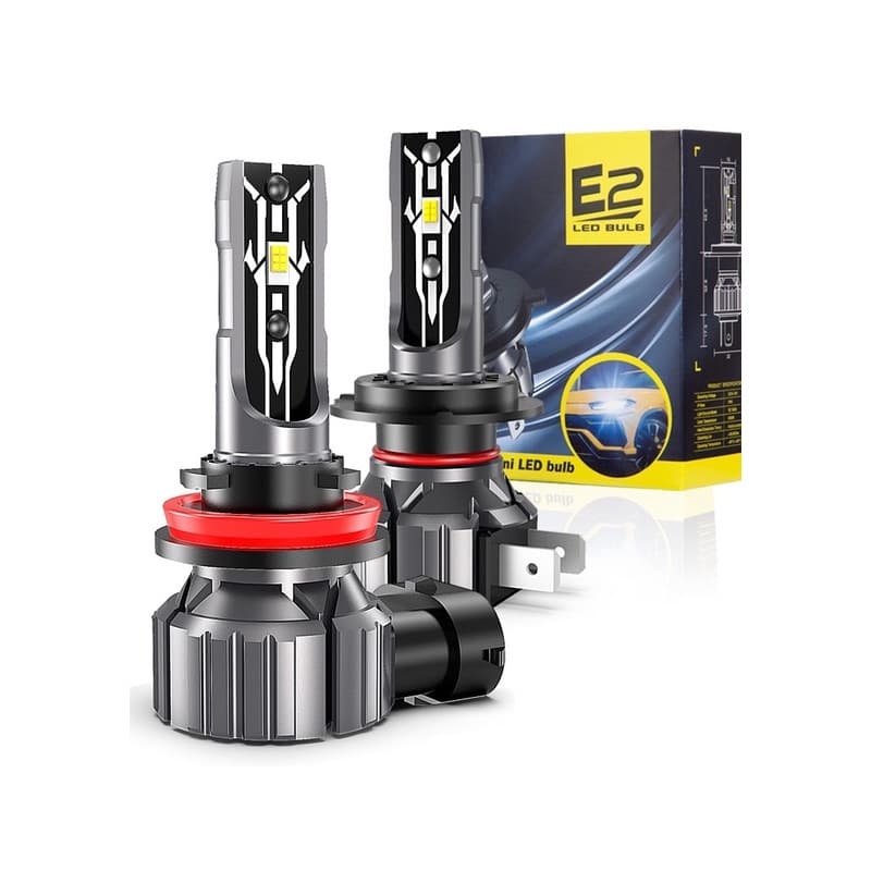 Cross-border Hot Selling E2 LED Car Light Plug-in Automotive LED Headlight H4 H7 9005 Car LED Headlight
