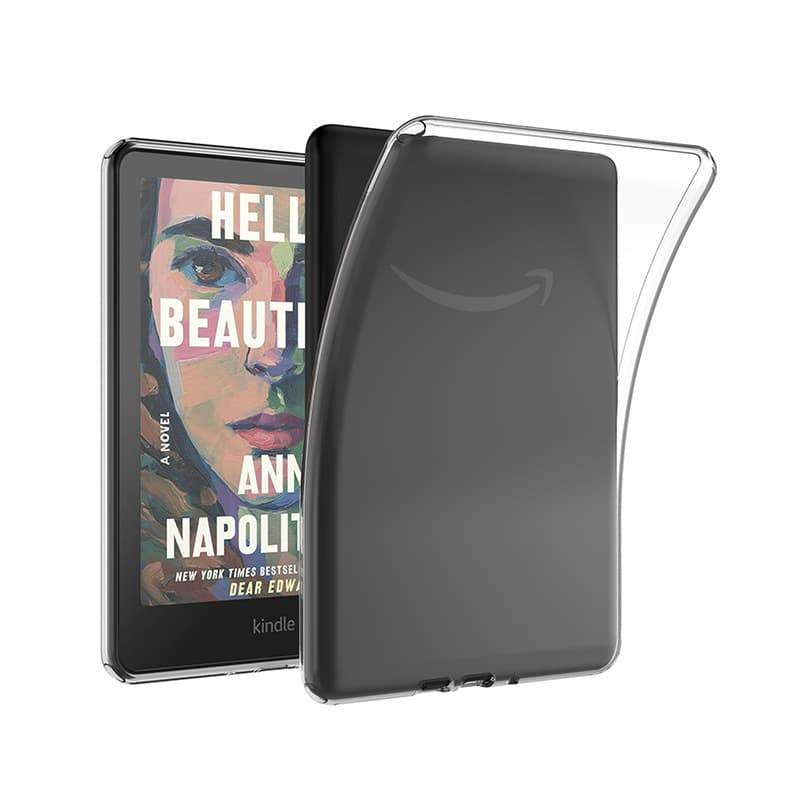 Compatible with Kindle Paperwhite6 Case, Colorsoft 2024 KPW6 Fully Transparent Soft Shell