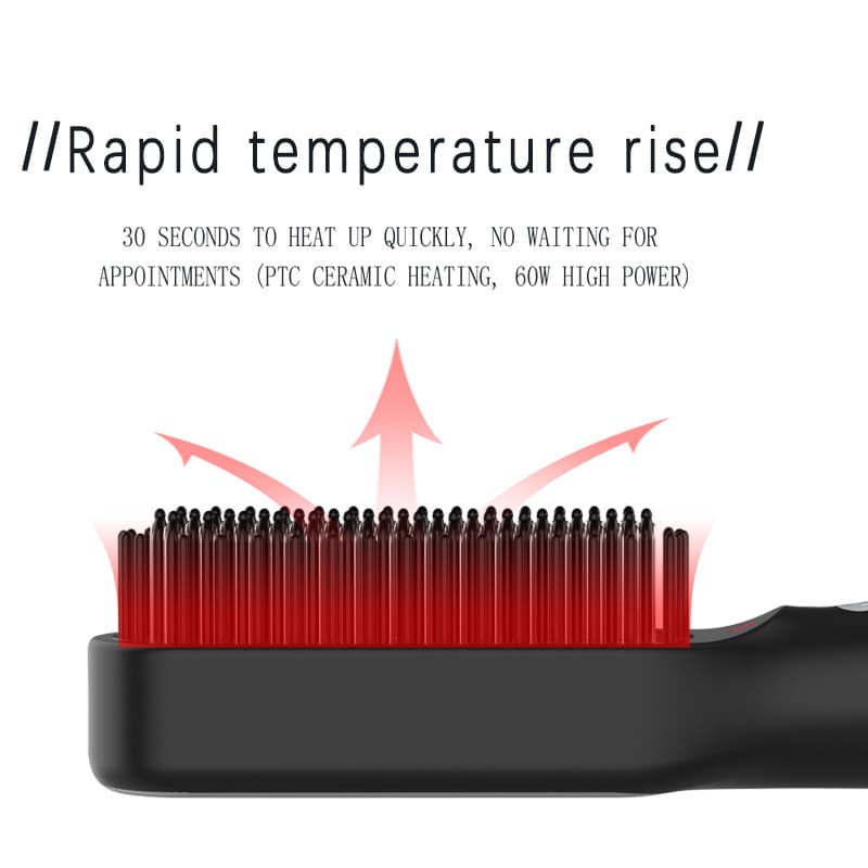 Cross-border Direct Shipment Curling Brush Export Wholesale New Negative Ion Hair Straightening Device Electric Heat Negative Ion Hair Straightening and Smoothing Tool