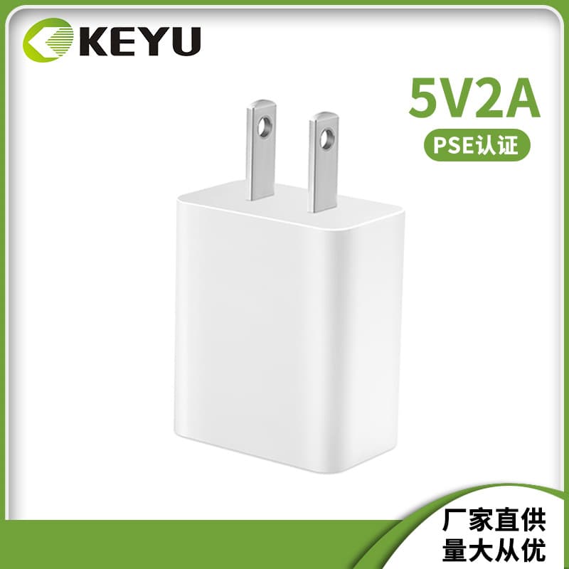 Japan Market PSE Certified 5V2A Mobile Phone Charger Japanese Standard Charger Plug 2A Power Adapter