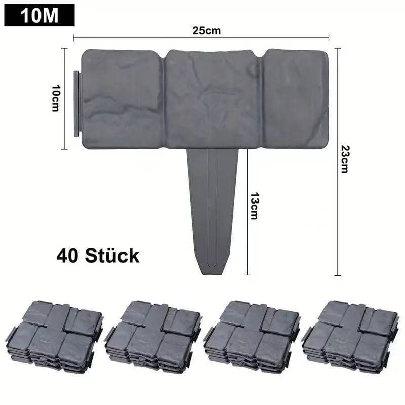 Cross-border Garden Edge No-Dig Landscape Edging Anchors Plastic Partition Fence Outdoor Foldable Fence