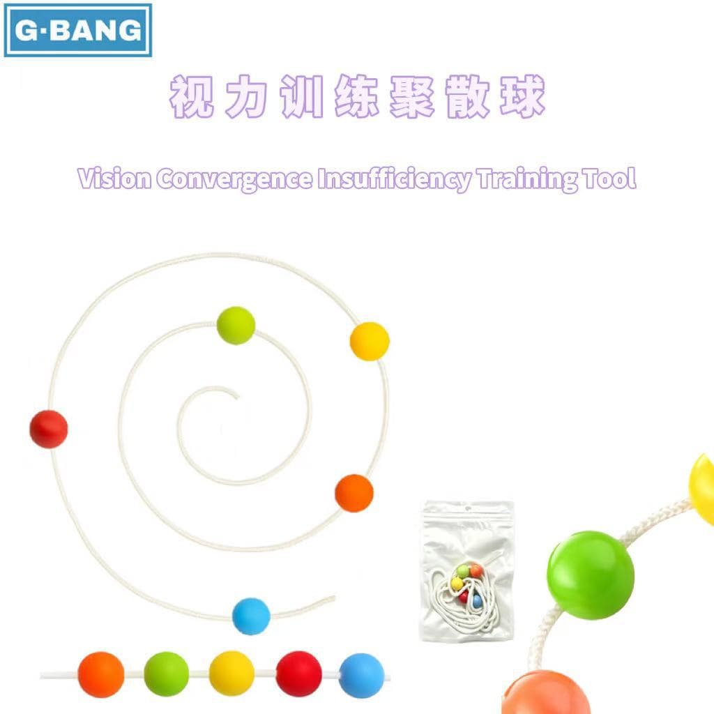Gathering ball vision training tri-color ball children's stereo vision tri-color ball vision amblyopia training visual fusion function