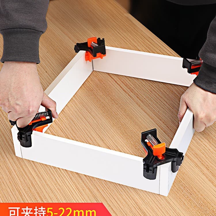 Woodworking Right-Angle Clamp, Suitable for Fish Tanks, F-Clamps, Quick Fix Clamps, and Picture Frame Clamps