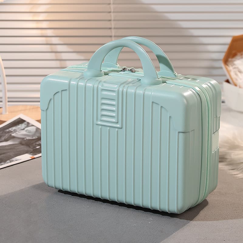 Suitcase cosmetic bag 14-inch cosmetic case mini small suitcase souvenir small lightweight password box travel case