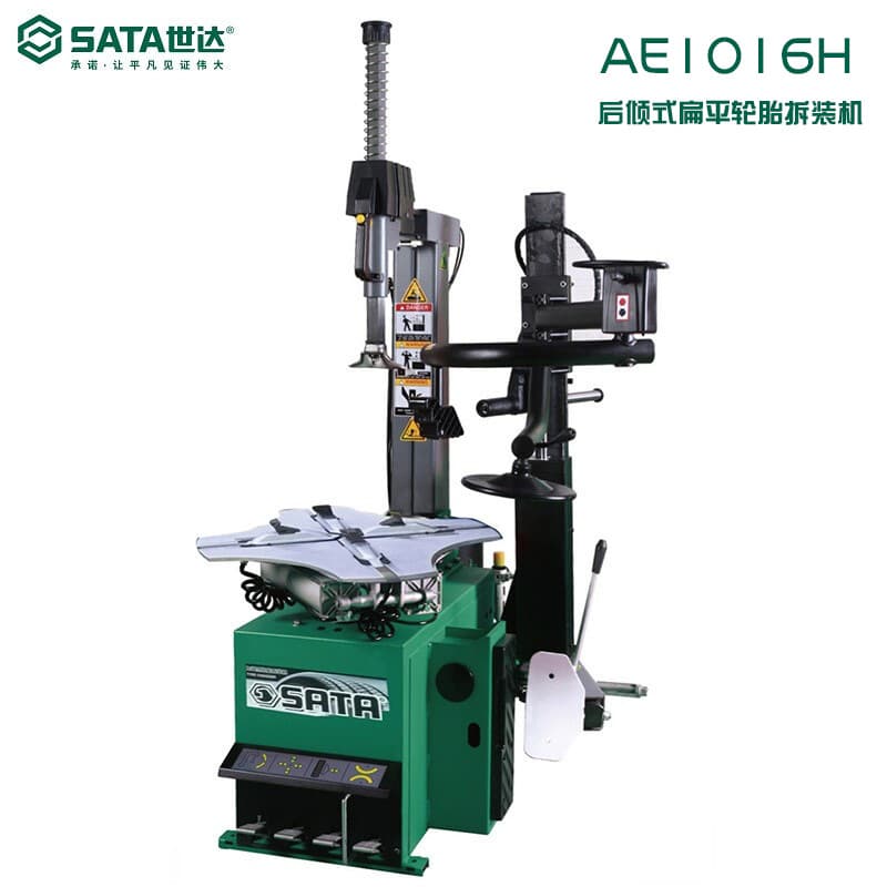Sata AE1016H Rear Tilt Low-Profile Tire Changer - Model AE1016H-3 for Tire Removal and Mounting
