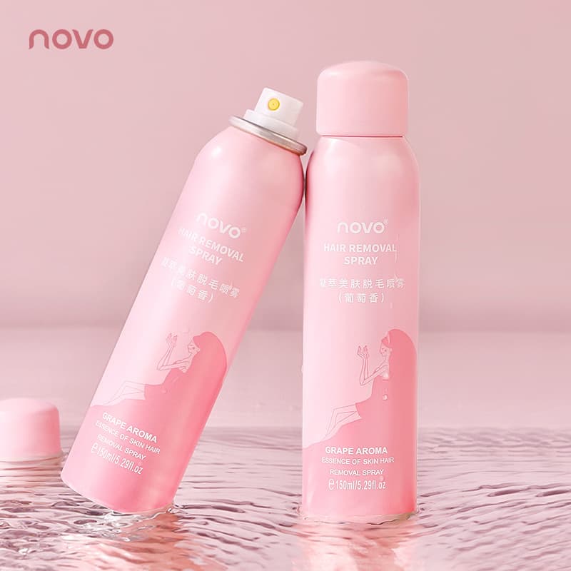 NOVO Concentrated Skin Care Hair Removal Spray Gentle Non-Irritating Full Body Underarm Unisex Hair Removal Cream 150ml