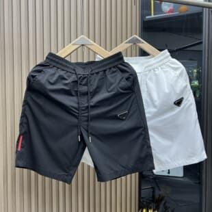 European Straight-Leg Ice-Silk Quick-Dry Five-Point Shorts for Men, Summer Thin Breathable Casual Beach Shorts, Mid-Length Pants