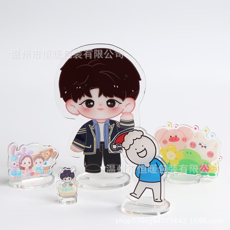 Customized stand-up board for celebrity characters animation cartoon ornaments manufacturer photo diy transparent acrylic stand-up board customization
