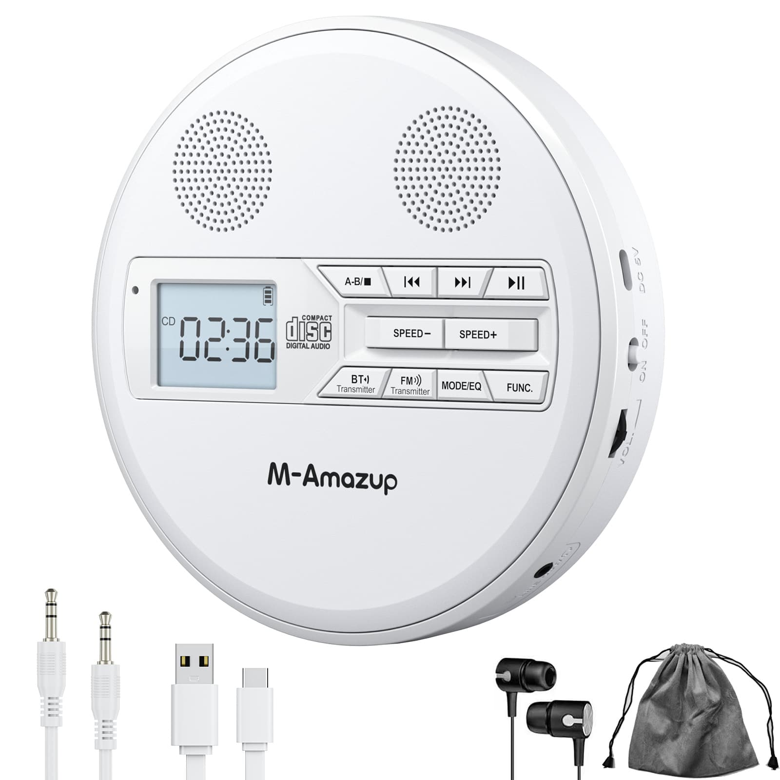 Multi-function CD Player, Repeater, Learning Machine Stereo Speaker USB Player