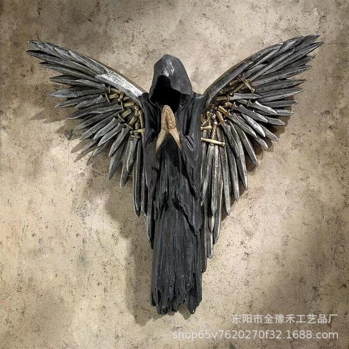 Cross-border new soul warrior sculpture resin crafts pendant home wall Halloween decoration