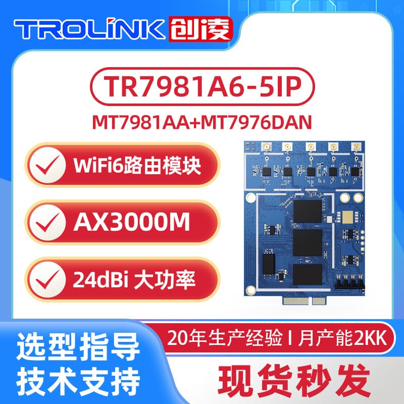 MediaTek MT7981A AX3000M Gigabit WiFi 5G to wired 2.5G port industrial router module
