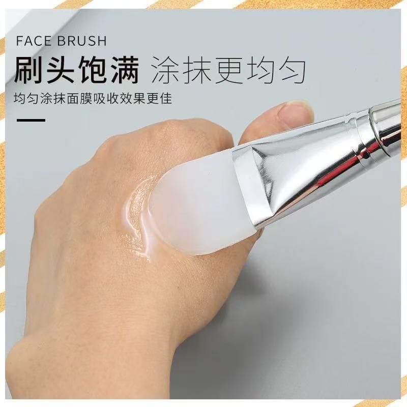 Double-headed mask brush silicone mask brush with scoop mud mask brush makeup brush beauty brush beauty tool