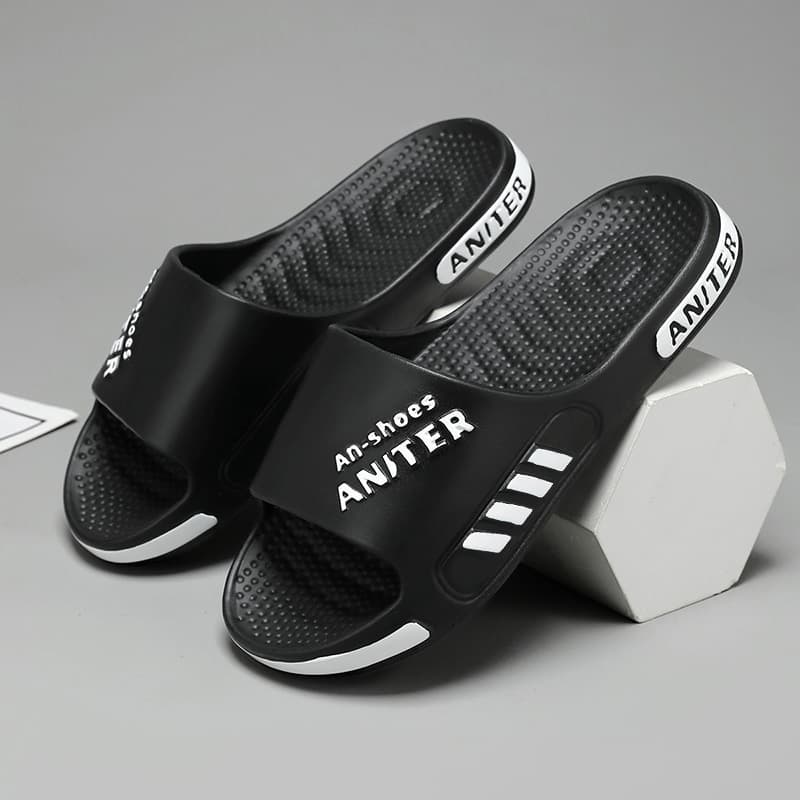 Men's Large Size Slippers, Autumn Indoor Home Anti-Slip Wear-Resistant Soft Sole Outdoor Sandals