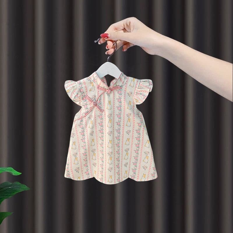 2025 New Hanfu Girl's Summer Dress, Baby Toddler Clothing, Children's Princess Dress, New Chinese Style