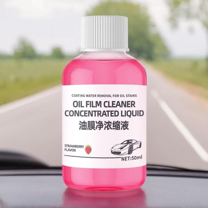 Glass oil film remover, windshield cleaner, glass cleaner, oil film remover, powerful stain remover.