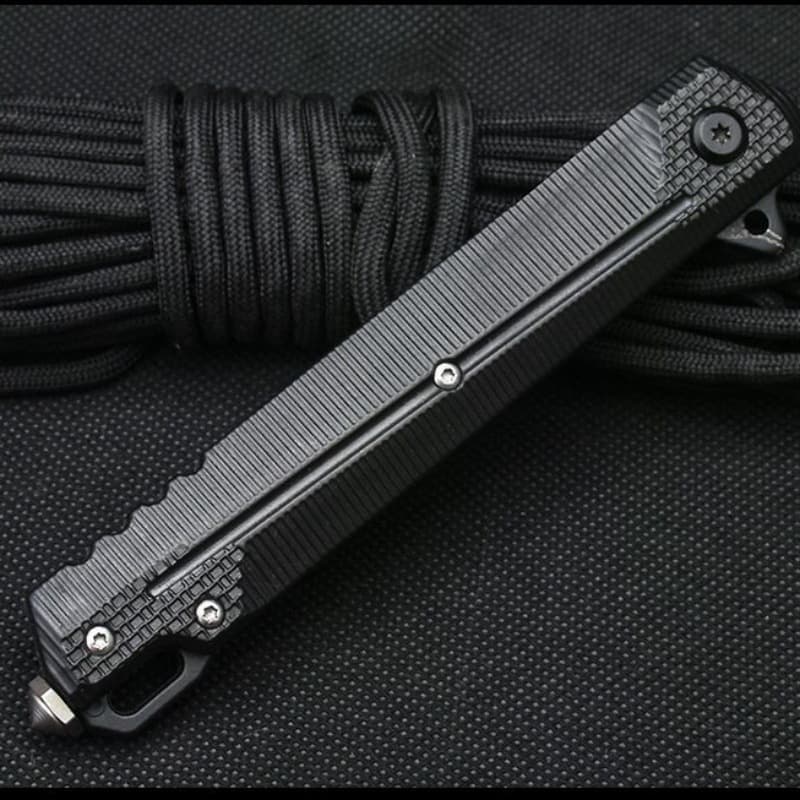 Outdoor Folding Knife Camping Tool High Hardness Self-Defense Survival Knife Sharp Multi-Purpose Non-Locking Folding Knife