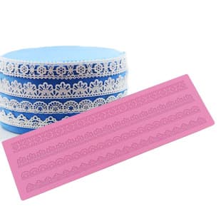 Lace Silicone Mat, Fondant Decorative Lace Mold, Small Floral Pastoral Fresh Style Silicone Lace Mold