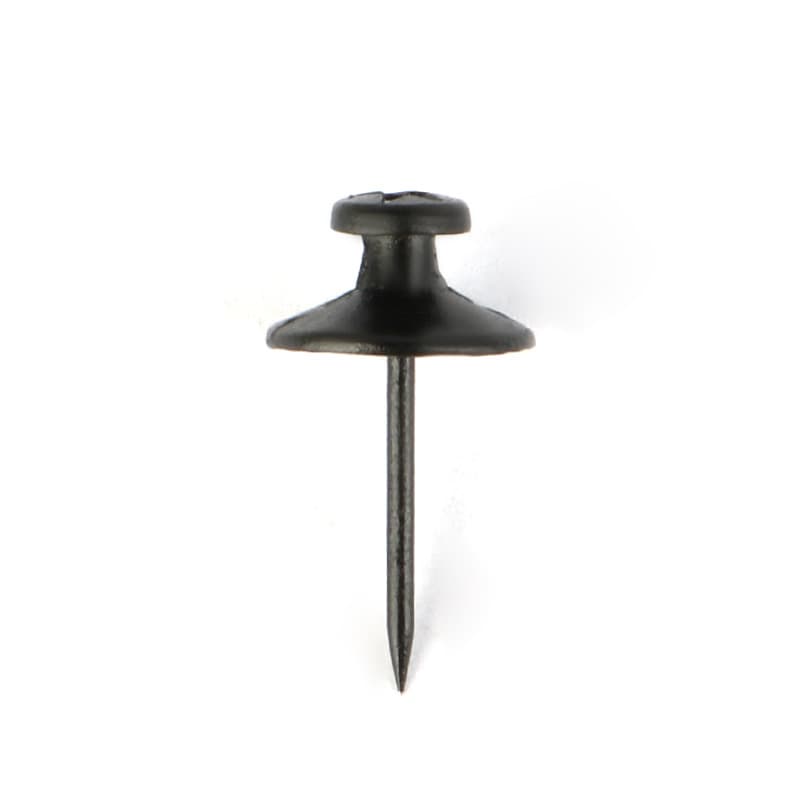 Cross-border New Black Metal Double-headed Push Pins, DIY Decorative Five-point Star Print Creative Wall Tacks for Cork Boards, Flat Head Pins
