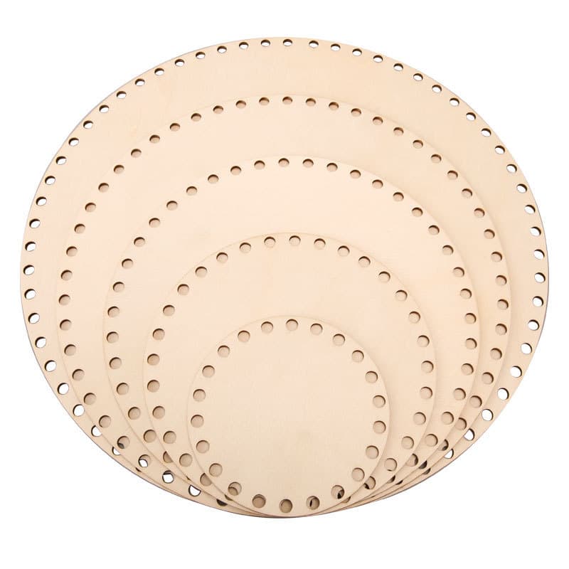 Wooden hole board embroidery crochet woolen wooden bag basket bed board base hand-knitted fixed frame base