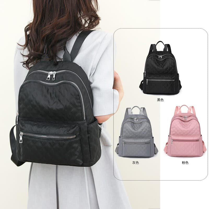 2025 Summer New Oxford Cloth Backpack for Women Casual Travel Bag Korean Style Nylon Student School Bag Wholesale