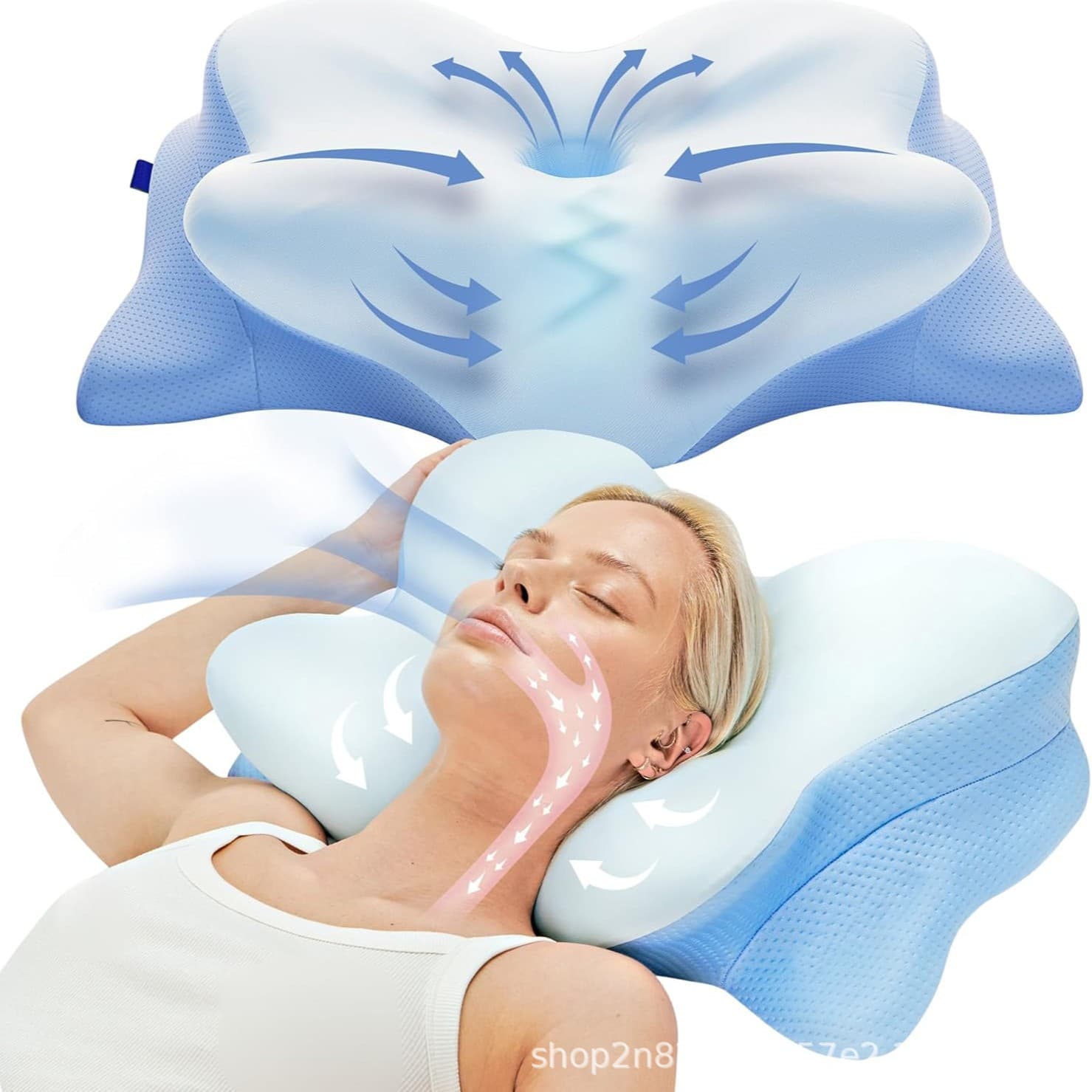 Neck pillow ergonomic pillow neck support back memory foam pillow side sleeping pillow cervical spine pillow home adult