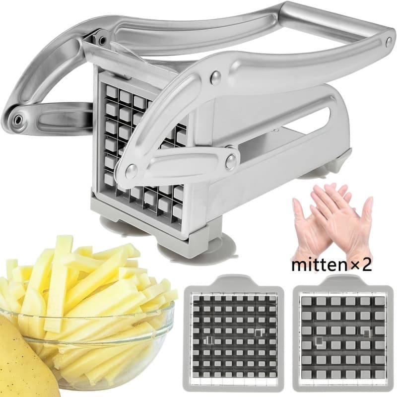 2026 New Cross-border Drop Shipping 1 French Fry Cutter and 2 Pairs of Gloves, Cross-border Drop Shipping