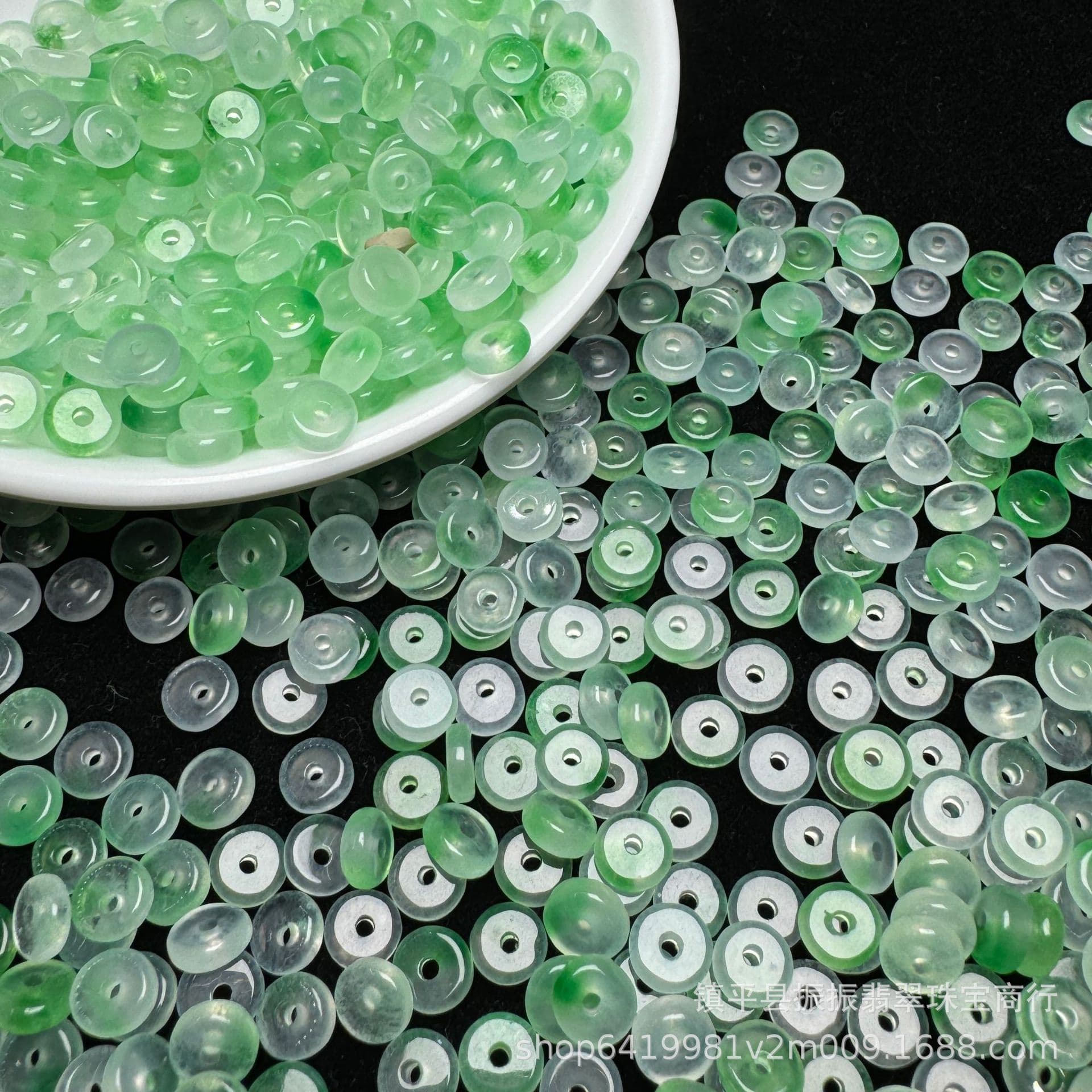 Ice Green 6mm Abacus Beads Wholesale for DIY Jade Jewelry Accessories Bracelet Necklace Peace Buckle Spacers