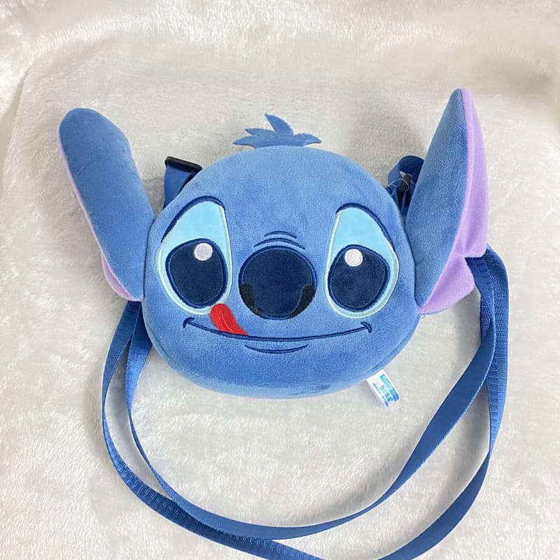 New Stitch Plush Backpack Large Capacity Student School Bag Toy Backpack Cute Cartoon Fluffy Bag